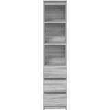  Visoka ploča siva Sonoma 37,5x35x180 cm izrađeno drvo | shoptok.hr