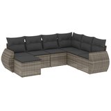  7-dijelni set vrtnih sofa sivi od poliratana | shoptok.hr