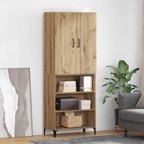  Highboard Umjetnički hrast 69,5 x 34 x 180 cm Konstruirano drvo | shoptok.hr
