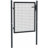  Vrtna vrata od mrežastog čelika 100 x 75 cm, siva | shoptok.hr