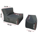 Atelier Del Sofa lazy bag set xxl sedir grey | ePonuda.com
