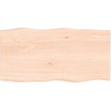 Stolna ploča 80x40x2 cm netretirana hrastovina sa živim rubom | shoptok.hr