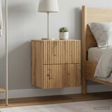  Noćni ormarić za montažu na zid 2 kom. Hrast artisan | shoptok.hr