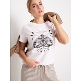 Sinsay Pamučna majica s printom | shoptok.hr