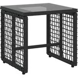  Set vanjskog namještaja s jastukom 3 pcs Crna i bijela | shoptok.hr