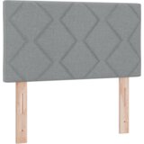 vidaXL krevet s madracem svjetlosiva 80x200 cm tkanina, uzglavlje dizajn dijamantskih kocki svjetlosiva 80 cm tkanina | shoptok.hr