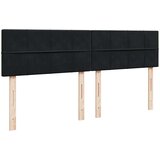 vidaXL Otomanski posteljni okvir z vzmetnicami črn 200x200cm žamet | Shoptok.si
