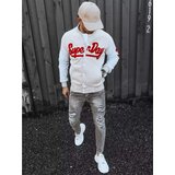 DStreet Men's zip ecru sweatshirt BX5445 | shoptok.hr