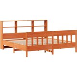  Okvir kreveta bez madraca voštano smeđi 200x200 cm od borovine | shoptok.hr