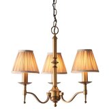 Endon 63628 - Luster na lancu STANFORD 3xE14/40W/230V mesing/bež | Eponuda.com