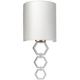 Elstead Lighting Elstead Stenska svetilka Clark Small z 1 lučjo, poliran krom, senčnik iz imitacije svile v slonokoščeni barvi, (22098881) | Shoptok.si