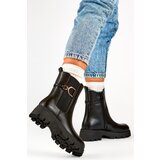 primohurt Black workers women's winter boots with a thick sole, black ankle boots with a zipper | shoptok.hr