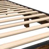  Okvir krevet boja hrasta 90 x 190 cm konstruirano drvo i metal | shoptok.hr