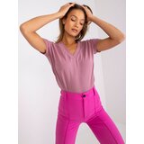 BASIC Feel Good T-shirt-RV-TS-7666.19-dark pink | shoptok.hr