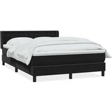 vidaXL Box spring krevet s madracem crni 160x210 cm baršunasti | shoptok.hr