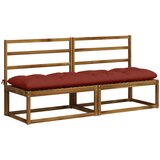  Jastučić za klupu VIANEN 100% poliester Crvena 200 x 50 x 12 cm | shoptok.hr