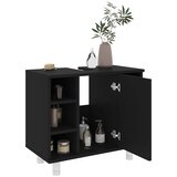  Kupaonski ormarić crni 60 x 32 x 53,5 cm od konstruiranog drva | shoptok.hr