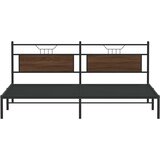  Okvir kreveta bez madraca smeđa boja hrasta 200x200 cm drveni | shoptok.hr