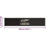 Tepih perivi s natpisom Coffee 60x300 cm baršunasti | shoptok.hr