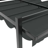 vidaXL Vrtni paviljon z zložljivo streho antracit 3x3 m aluminij | Shoptok.si