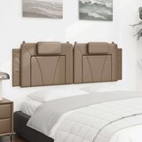  Jastuk za uzglavlje boja cappuccina 160 cm od umjetne kože | shoptok.hr