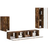  Set TV komoda Zidne 3 pcs Dimljeni hrast Konstruirano drvo | shoptok.hr