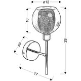 Candellux ozzo zidna lampa 1X40W E14 hrom providno stakleni | Eponuda.com