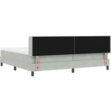  s opruga kutije Svijetlo siva 200 x 200 cm Baršun | shoptok.hr