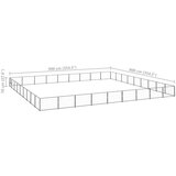 vidaXL kavez za pse crni 81 m² čelični | shoptok.hr