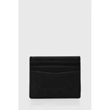 Calvin Klein Jeans Usnjen etui za kartice črna barva