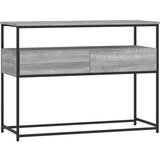 Maison Chic konzolna miza - miza ob steni siva sonoma 100x40x75 cm inženirski les, (21785949) Cene
