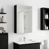  Kupaonski ormar s ogledalom Crni hrast 30 x 10,5 x 50 cm | shoptok.hr