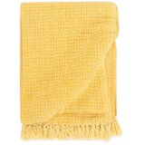 vidaXL Odeja iz bombaža 125x150 cm gorčično rumena, (20691585) | Shoptok.si