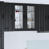  Zidni stakleni ormarić Lucca Crna 40 x 31 x 80 cm | shoptok.hr