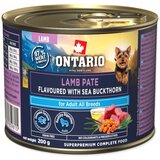 Ontario Dog Adult konzerva, pašteta - jagnjetina in rakitovec 200 g | Shoptok.si