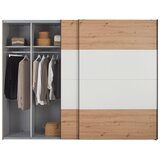 Mömax Omara Z Drsnimi Vrati Cismon, Bela, Barva Hrasta, 270 Cm | Shoptok.si