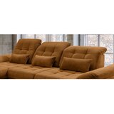 Livetastic KOTNA SEDEŽNA GARNITURA, rebrasti žamet zlate barve | Shoptok.si