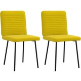Maison Chic Jedilni stoli - Vzorci stoli 2 kosa rumen žamet A423, (22032179) | Shoptok.si