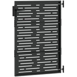  Vrtna vrata 85 x 125 cm Crna Može se zaključati | shoptok.hr