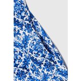 Marisse Patterned Blue Dress | Shoptok.si