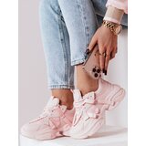 DStreet Sneakersy damskie na platformie VISTARUN różowe | Shoptok.si