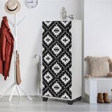 Ormarić Filinta Swan - White WhiteBlack Shoe Cabinet Cene