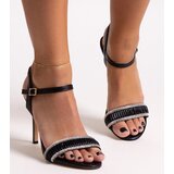 Gemre Cristiana high-heeled sandals decorated with rhinestones | ePonuda.com