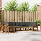  Set vanjskih sofa 7 kom. Prirodna i antracit | Eponuda.ba