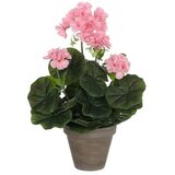  Umjetna biljka Pelargonija u tegli (Visina: 34 cm, Roze boje, Plastika) Cijene