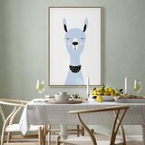  Slika - Lovely Llama (1 Part) Vertical 80x120 U prirodnom drvenom okviru | shoptok.hr