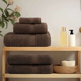  Ručnici za saunu SOLUND 4 kom smeđi 80 x 200 cm 600 gsm | shoptok.hr