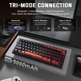 Attack Shark Bežična gaming tastatura X68Pro HE Magnetic Swith/8KHz/TriMode/RT/SnapTap/Black red | Eponuda.com