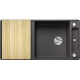 Blanco pomivalno korito AXIA III XL 6 SF InFino SILGRANIT plošča les, z daljinskim upravljanjem. - KAMNITO SIVA | Shoptok.si