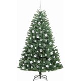  Umjetno božićno drvce s nogom Zelena 180 cm PVC i metal | shoptok.hr